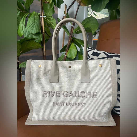 SOLD Saint Laurent Rive Gauche Small tote - Picture 1 of 11